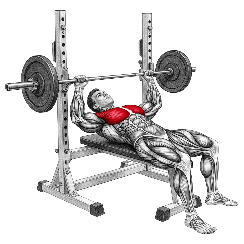 Bench press demonstration